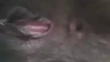 Indian nude girl shows her hairy wet pussy