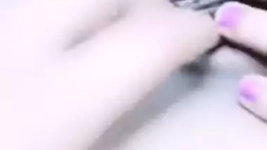 Husband comes up to his hot Desi wife and XXX fingers her wet cunt