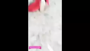 Outdoor Indian blue film of a young girl fucking her friend in the park