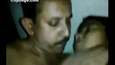 Indian Tamil girl Kanchan getting kissed and nipple sucked hard by her guy
