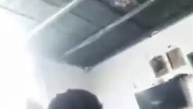 Horny Jija chews big boobs of Sali in a local bf video