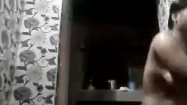 Man is a porn pervert who likes to film Desi wife taking a shower