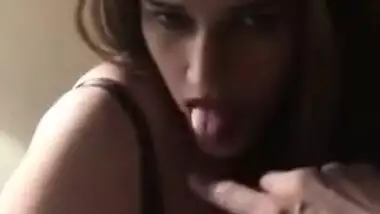 Boss coerces Desi wife into XXX striptease and puts finger in mouth