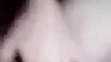 Beautiful cute horny girl fingering pussy selfie