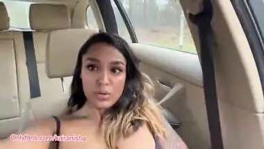 Indian slut Kaira Nisha went out for a ride... smokes weed and masturbates in public