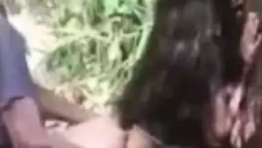 Voyeur XXX spy mms video of village lovers caught fucking outdoor