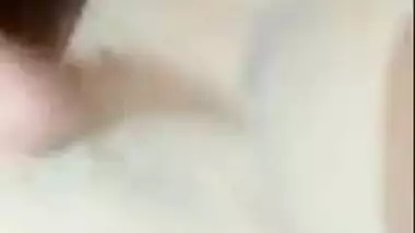 Desi babe's cunt is naked in bed during XXX masturbation MMS show