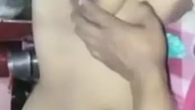 Sleeping desi girlfriends boobs pressing and recording by Boyfriend 2