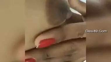 Today Exclusive- Desi Girl Record Nude Selfie For Lover