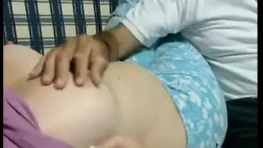 Porn mms clip of Gorgeous bhabi with young devar in hotel room