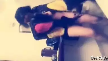 Naughty guy records on cam naked Desi girlfriend with sweet XXX boobs