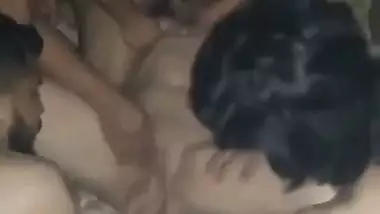 Indian group sex of wife getting fucked by husband’s friends