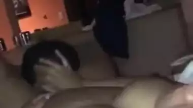 Hungry Desi man licks and drills wife's wet XXX cunny in hotel room