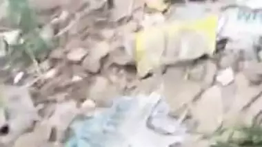 Desi Randi Shouts On Another Boy Recording Her While She Fucking with one in Bushes..