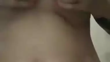 Sexy Indian Punjabi girl stripping nude on selfie cam