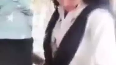 Guwahati slut kisses Desi man who touches her XXX assets on camera