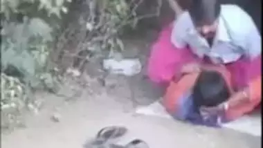Tamil couple banging outdoor in a jungle gets caught on a , desi sex mms