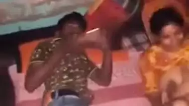 Desi charmer has mouth and pussy penetrated during XXX group sex MMS