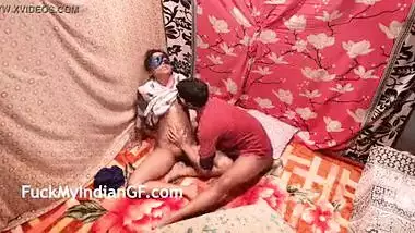 Hot fuck with sexy dark skin desi indian tamil girlfriend in staged porn