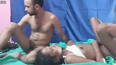 Two guys and a girl with blue stockings Bengali Sex xxx porn