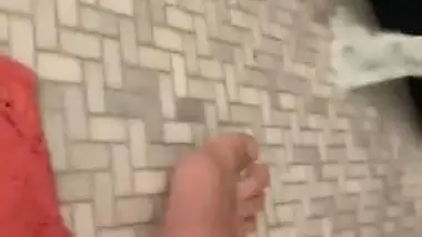 18 year old cutie indian girl touches herself with a stuffed animal in the bathroom