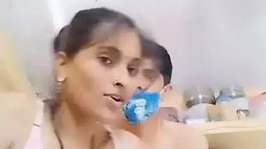 Desi wife boob press and hardcore fucking viral clips