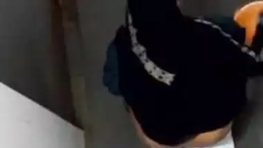 Girl from Desi sex country with a hood on is filmed by XXX fetishist