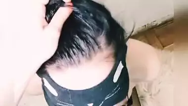 Nasty Brunette Sucks Sloppy & Drowns / Lesbian Strapon / Hardcore Blowjob With Julyluane