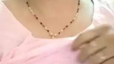 Desi diva flashes XXX titties to online client tipping her for striptease