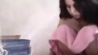 Today Exclusive- Bihari Bhabhi Record Her Bathing Video For Lover Part 4