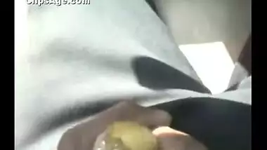 Local desi Inian Tamil maid shaking and making the guy cum in car MMS