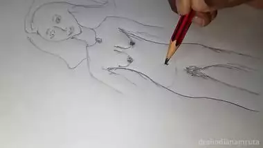 She Gets Orgasm When Painting Herself Nude. With Pussy & Boob Rubbing..desi Bhabhi Indian!!