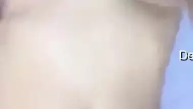 XXX model of Indian origin teases men gently massaging boobs