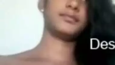 Sexy college girl showing her boobs and pussy