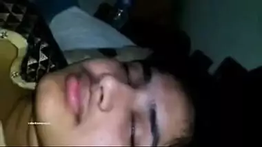 Cute bhabhi letâ€™s her borny husband enjoy her big boobs