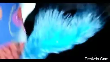 Hot desi Sugandha aunty standing fucking with professor in her house