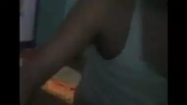 Hindi sexy movie of an amateur couple enjoying a nice home sex session