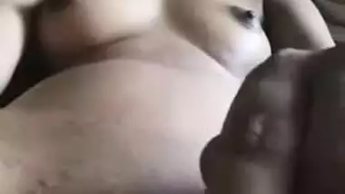 Winsome Desi teen records solo XXX masturbation from close angle