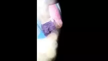 Pervert records through hole all XXX assets of mature Desi neighbor