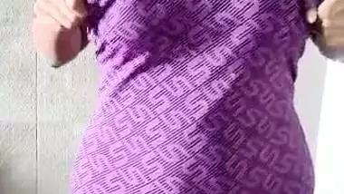 Beautiful desi girl showing her big boobs on selfie camera part-6
