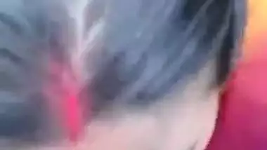 Bindi lady sucking lund – Outdoor blowjob sex