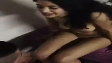 Chick getting pussy licked by uncle