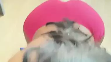 Topless girlfriend handjob to boyfriend viral MMS