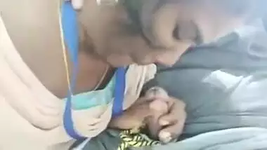 Outdoor MMS video of Desi whore stroking and sucking XXX phallus