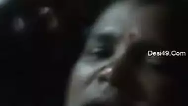 Man plays with his Desi wife's huge boobs in front of XXX camera