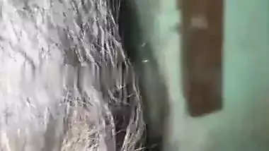 Village lady shows her naked boobs and butt for cash