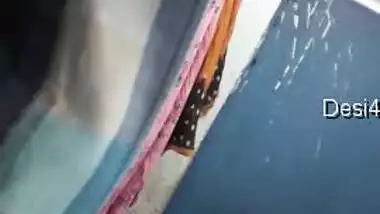 Hidden footage of chubby Desi woman with big XXX tits relaxing in bath