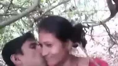 Desi Bhabhi in red sari takes Devar 's XXX boner in hand and jerks off