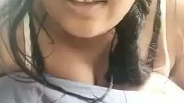Shy Desi girl finds courage to expose XXX breasts on the camera