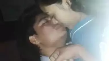 Sleeping Desi babe tries to cover face while sex partner kisses XXX lips